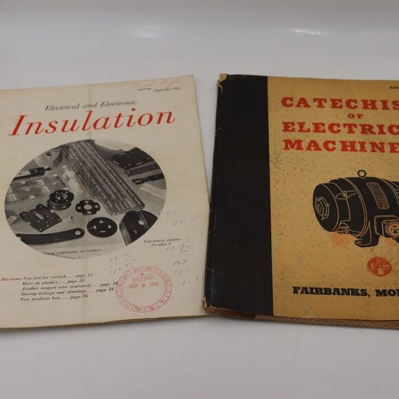 Vintage 1950s Electrical & Mechanical Manuals Lot - Fairbanks Morse Catechism - Picture 1 of 12